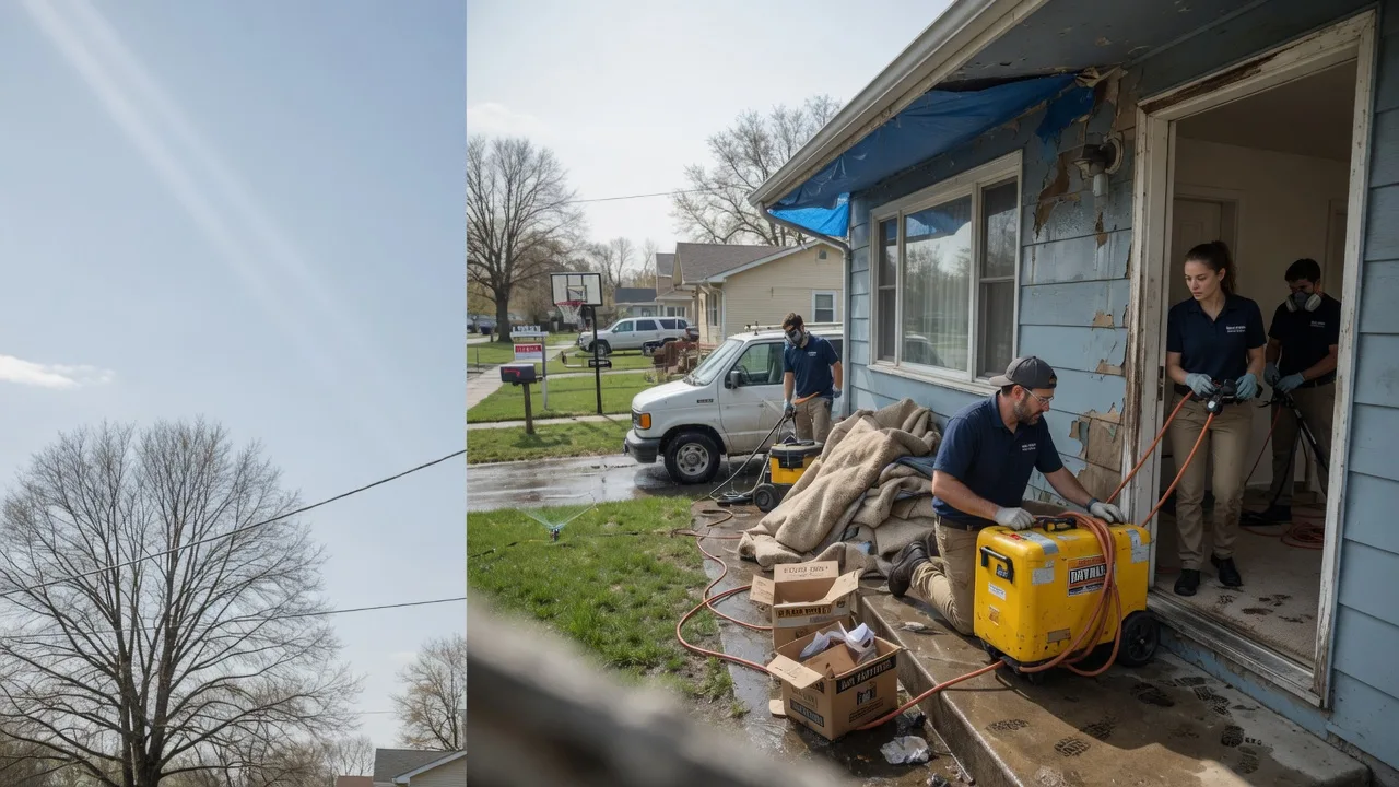 Basement Flood Cleanup in Liberty, IL near me